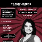 Event 06 Keynote Speaker at INSPIREDx International Toastmasters